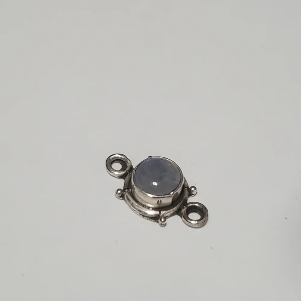 2/$20 Link Sterling Silver with Rainbow Moonstone (Natural) 18x10mm